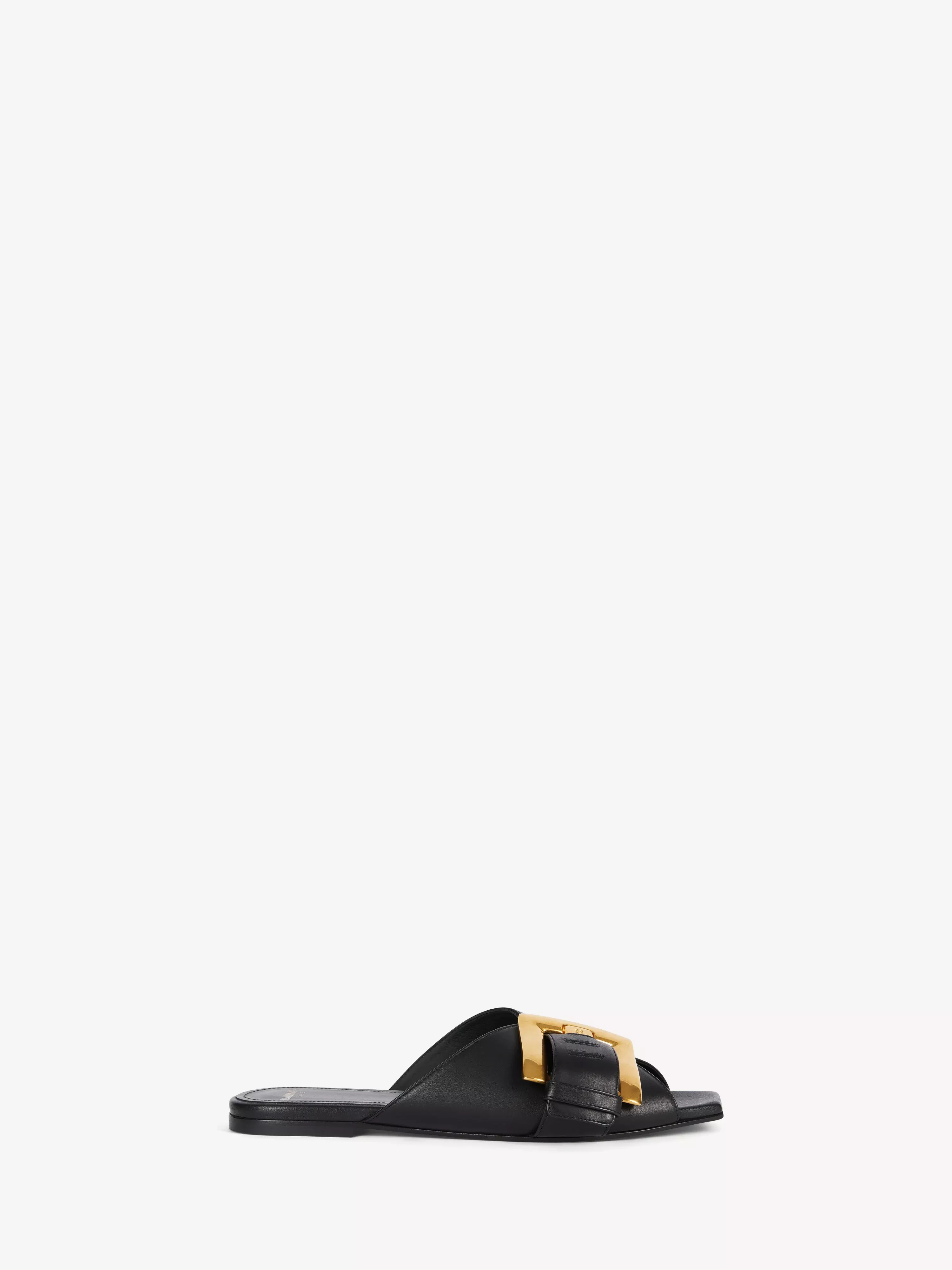 Anthem flat calfskin leather sandals