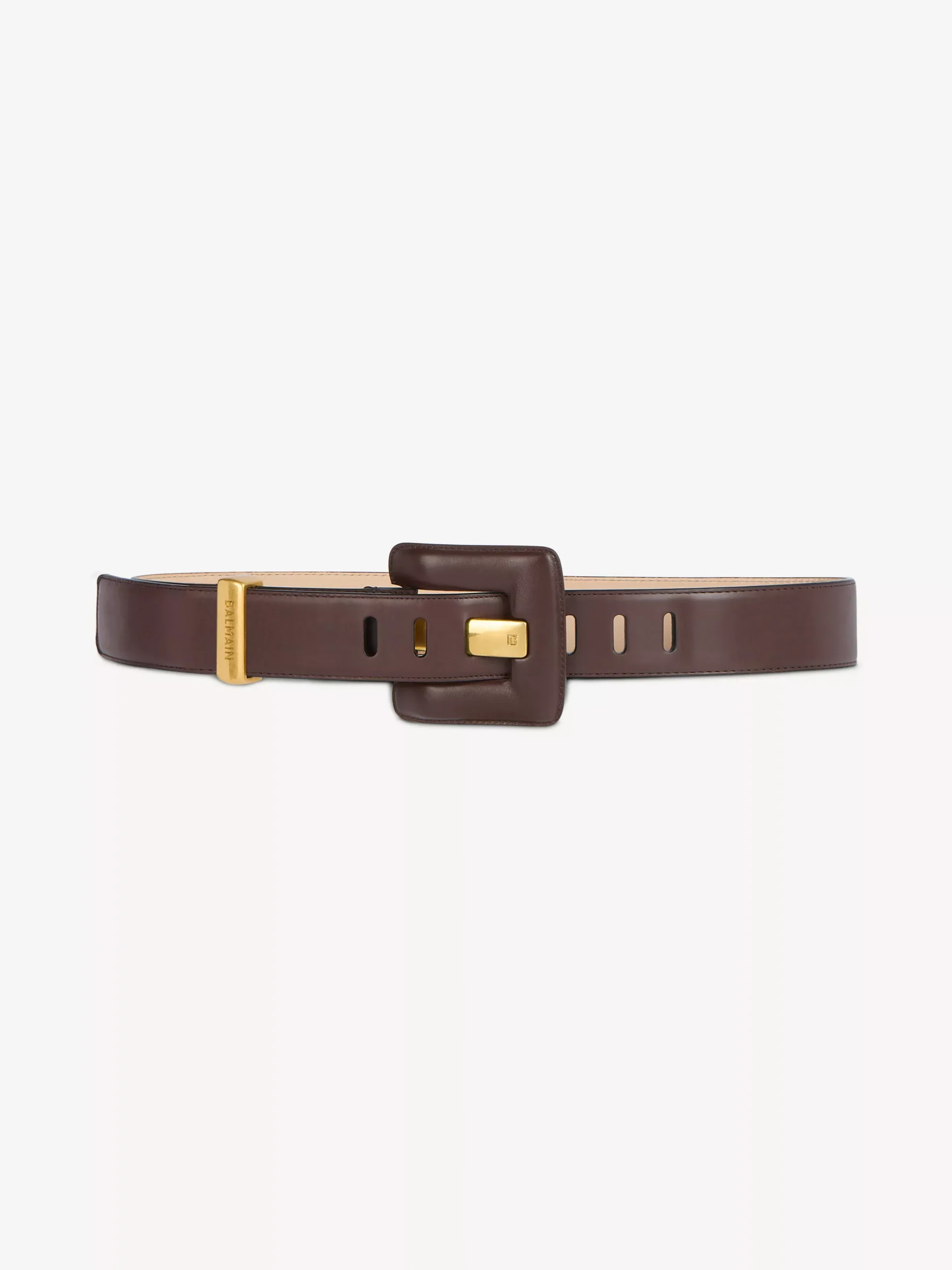 Anthem large smooth leather belt