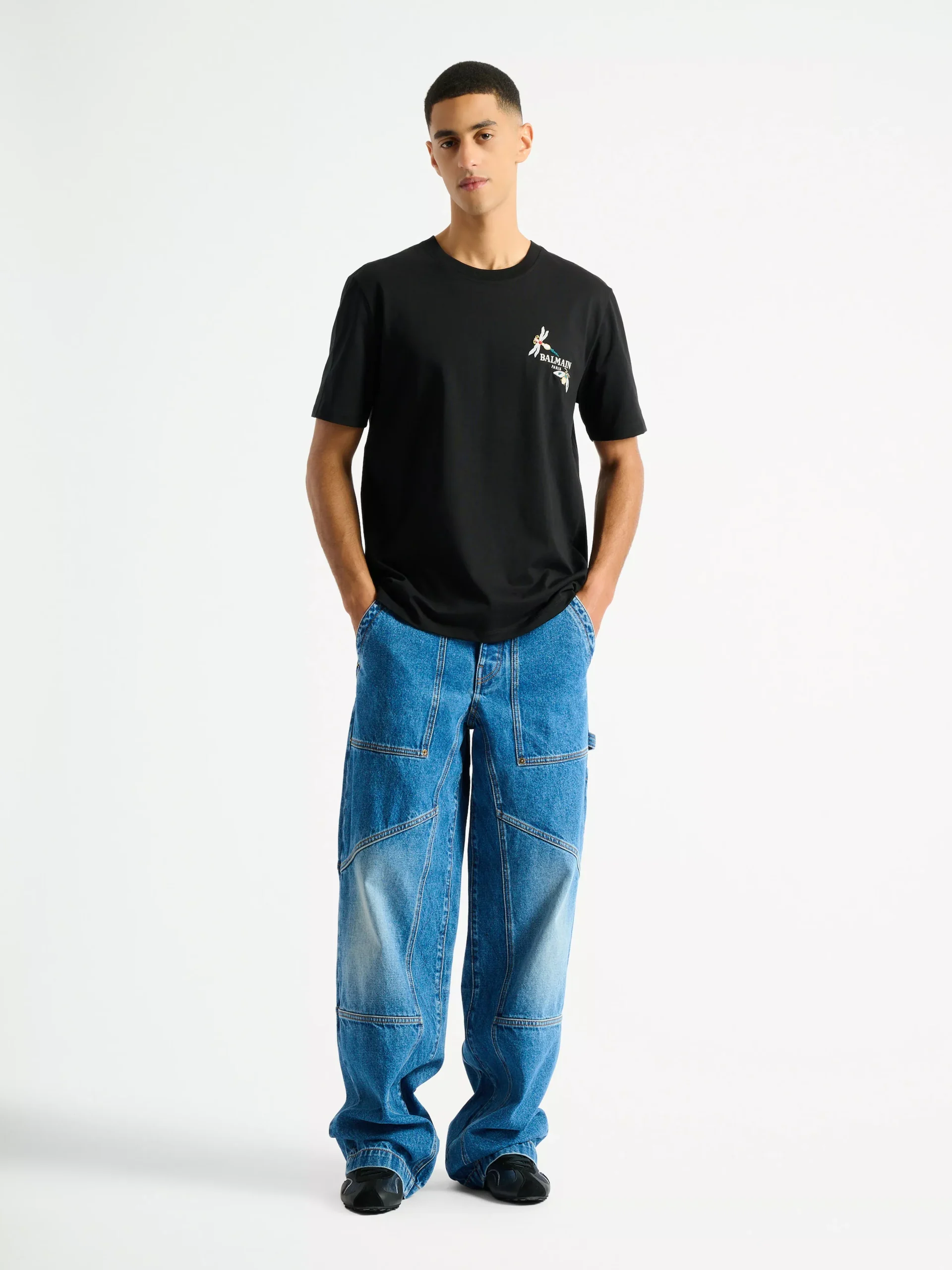 Blue denim carpenter jeans