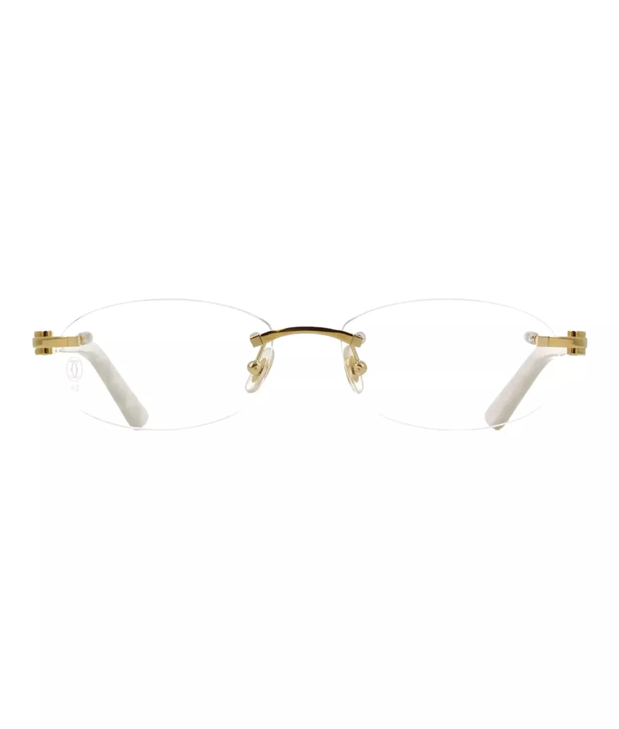 Cartier C Decor CT0056O Oval Eyeglasses