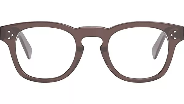 CELINE 3 Dots HD Brown Geometric Eyeglasses