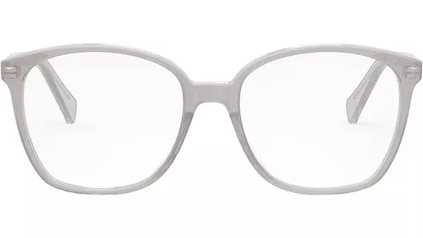 CELINE Thin Milky Grey Glitter Square Eyeglasses