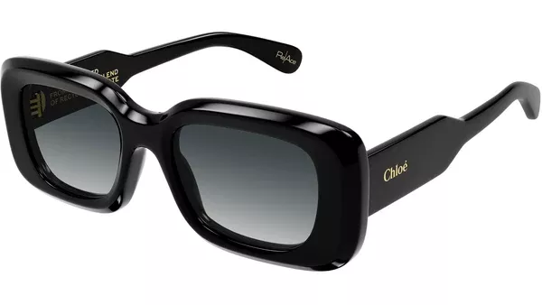 CH0188S 001 Occhiali da Sole Rettangolari Nero