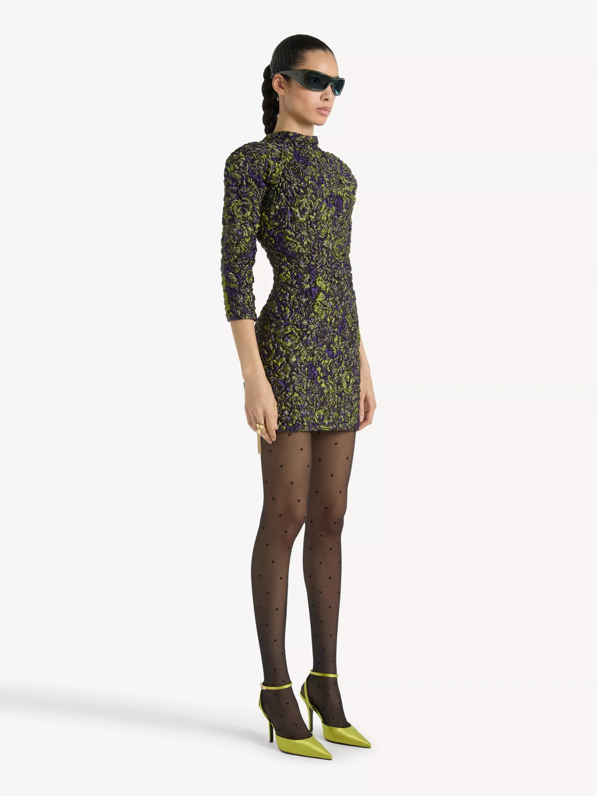Cloqué jacquard dress