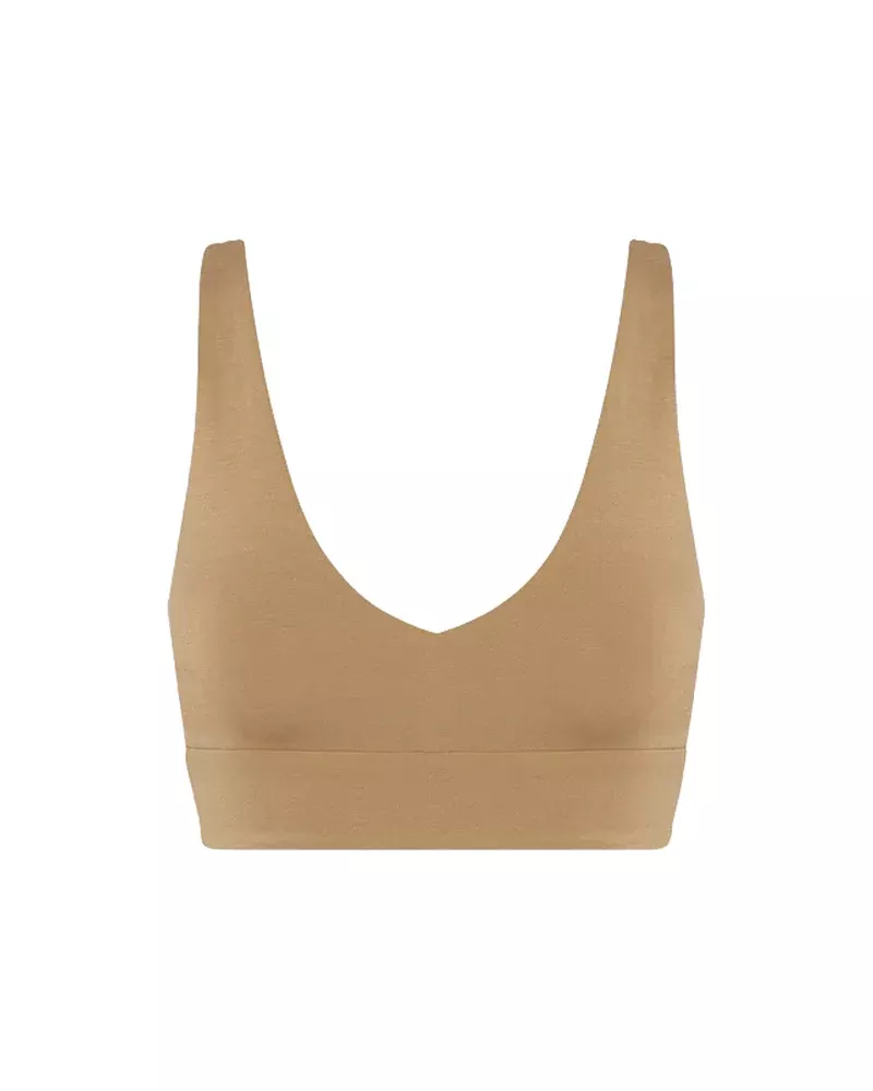 Commando Butter Comfy Bralette, Toffee, Medium – BRA227-TOF-M