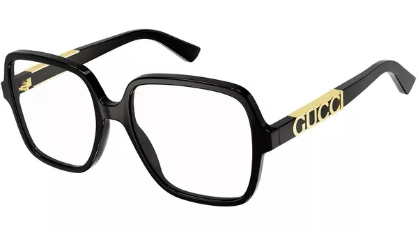 GG1193O 001 Black Rectangular Glasses