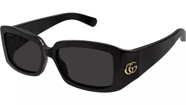 GG1403S 001 Black Rectangular Sunglasses