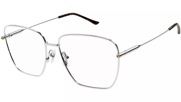 GG1414O 002 Silver Rectangular Glasses