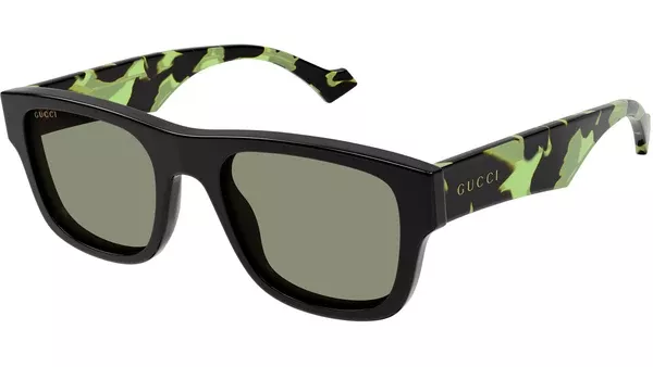 GG1427S 005 Black Rectangular Sunglasses