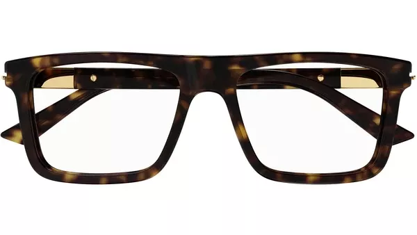 GG1504O Havana Rectangular Glasses