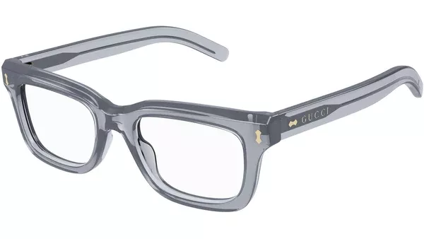 GG1522O 008 Grey Rectangular Glasses