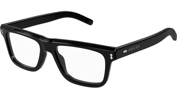 GG1525O 001 Black Rectangular Glasses