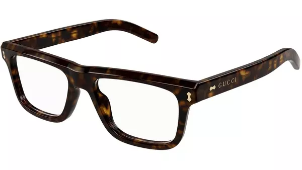 GG1525O 002 Havana Rectangular Glasses