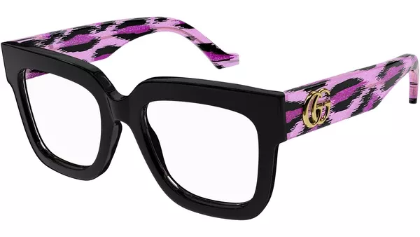 GG1549O 003 Black Rectangular Glasses