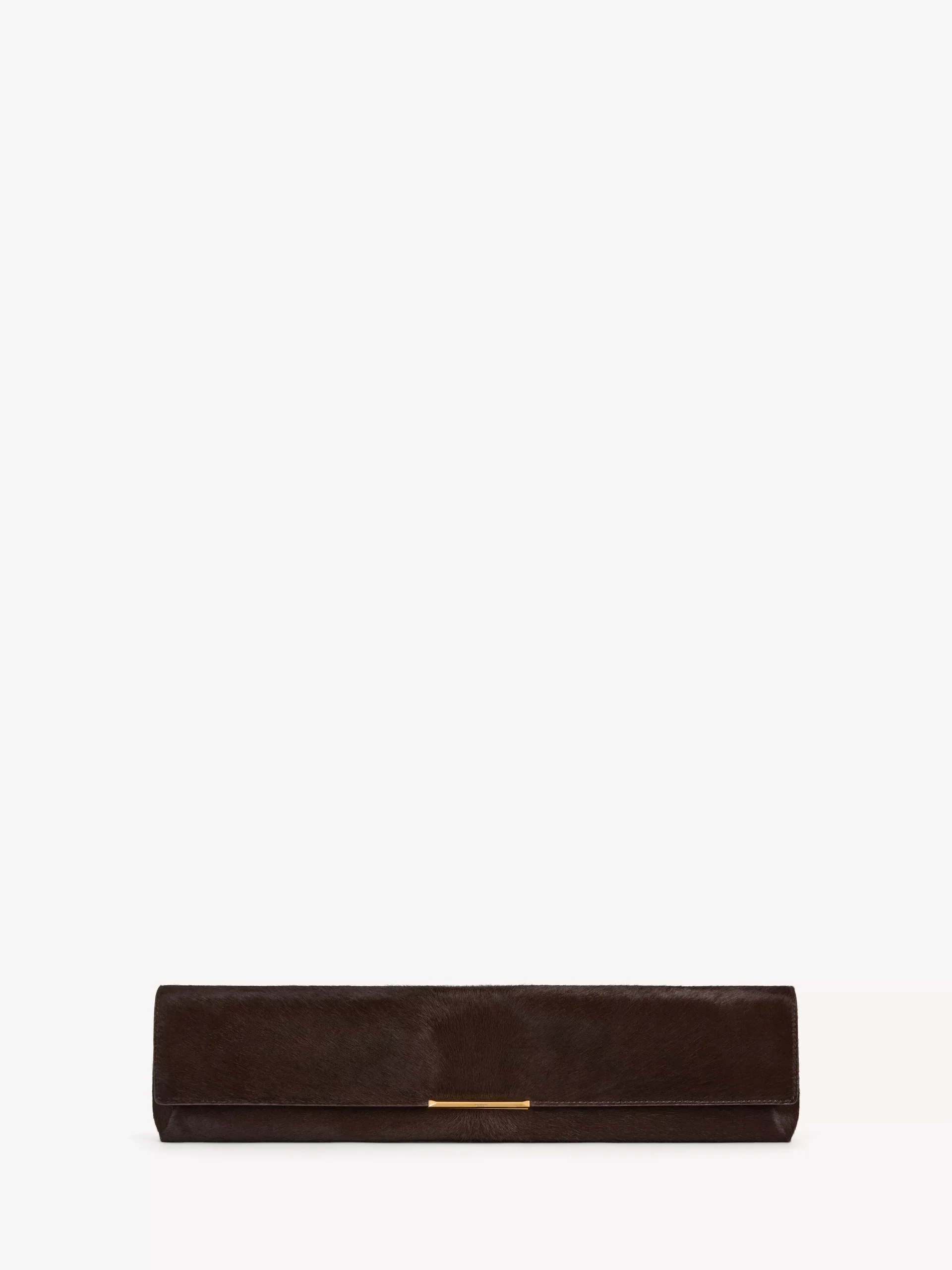 LONG CLUTCH bag in pony-effect leather