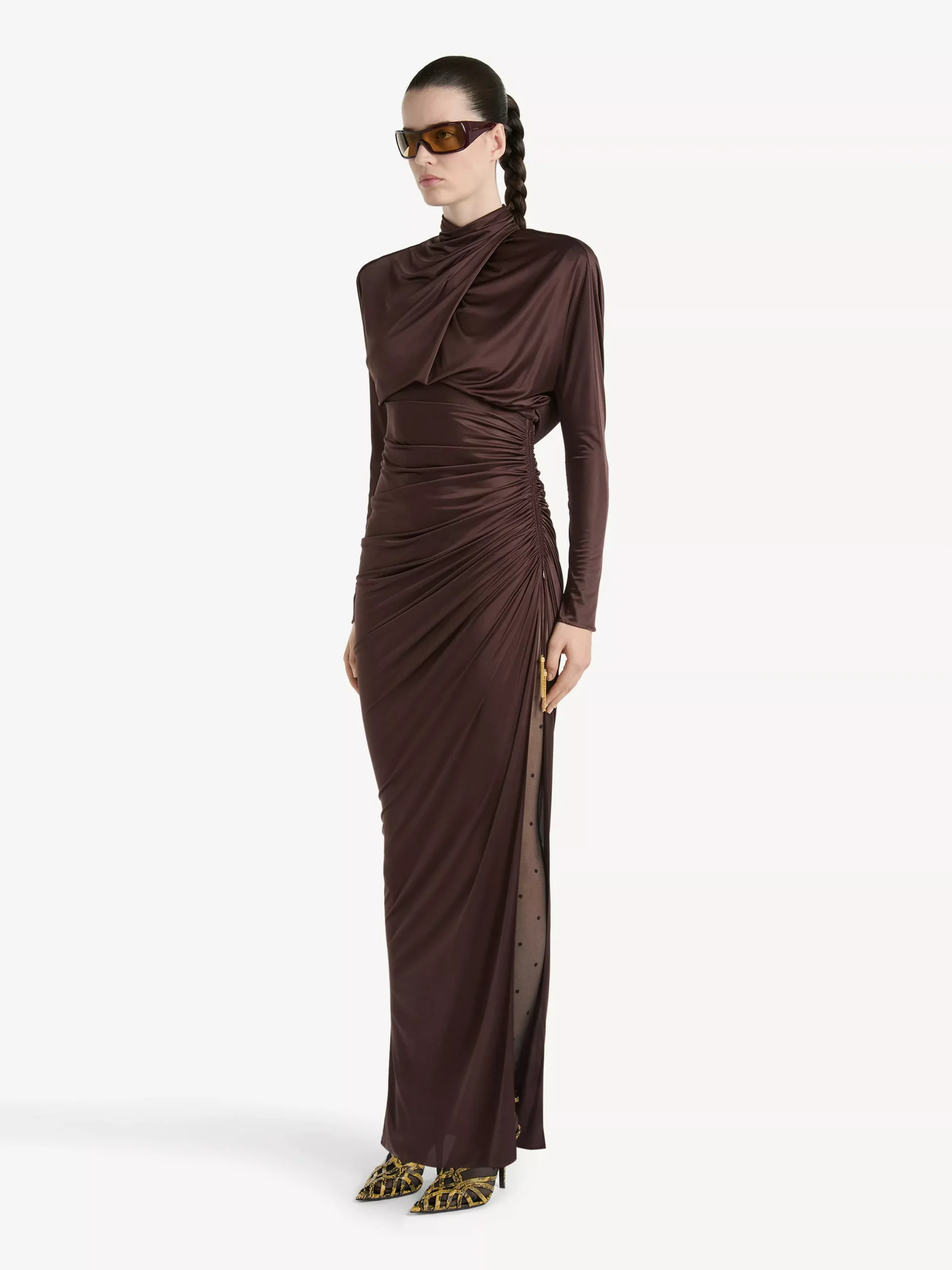 Long flowing jersey dress