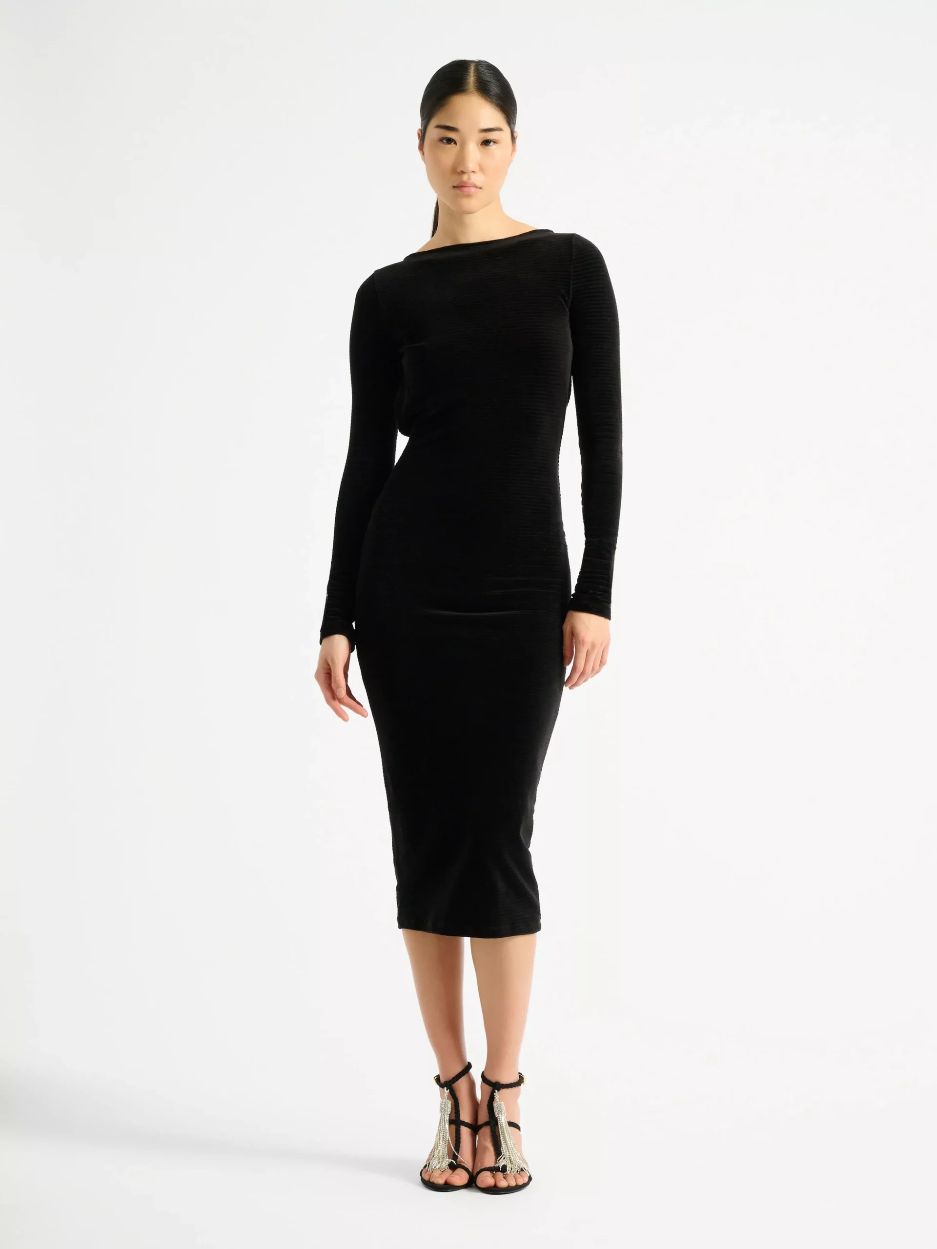 Long velvet dress