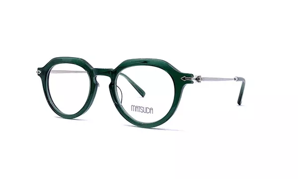 Matsuda - M2057 (Bottle Green/Brushed Silver)