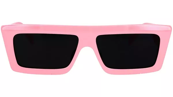 Monochroms Pink Rectangular Sunglasses