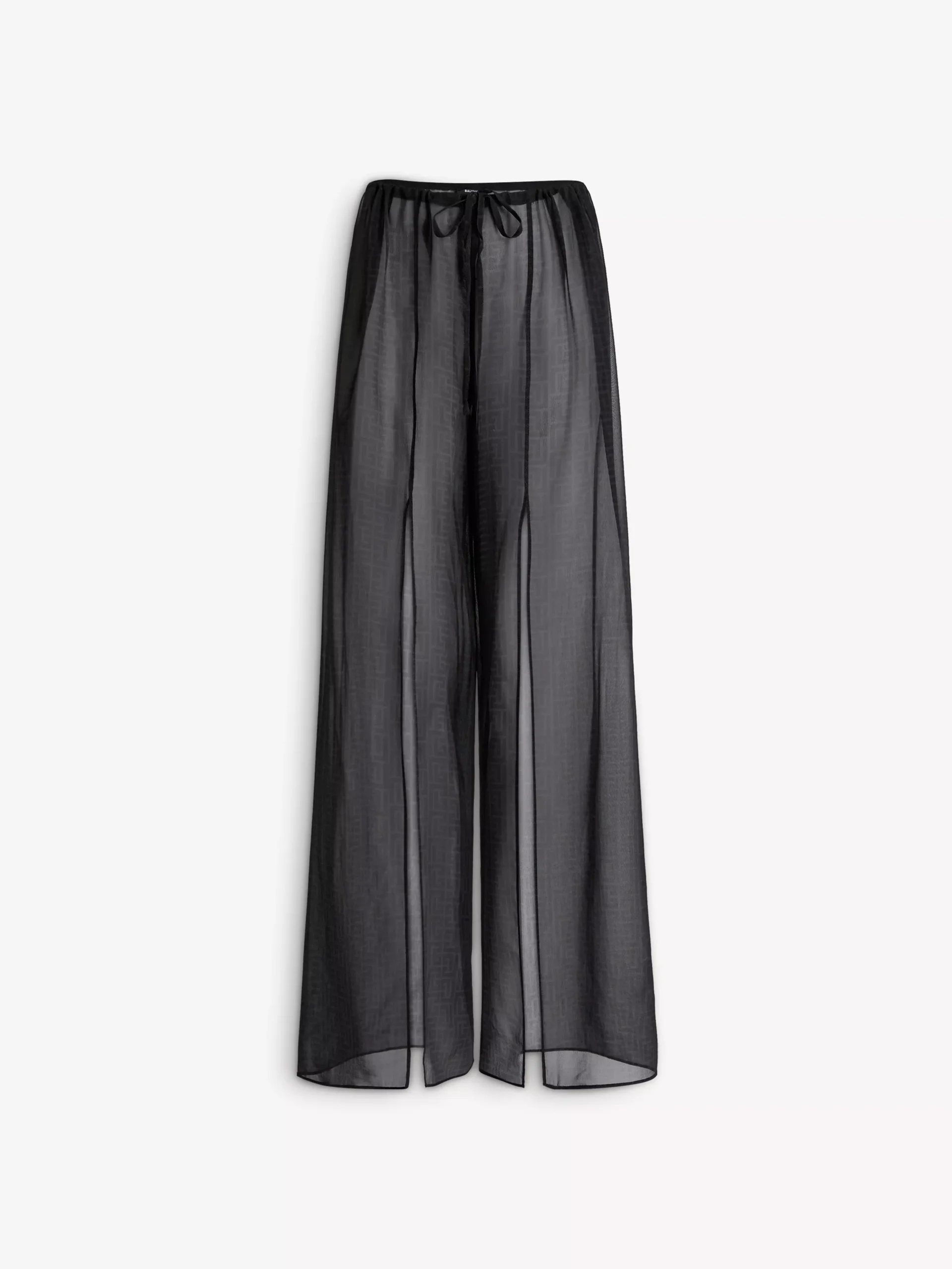 Monogram beach trousers in chiffon