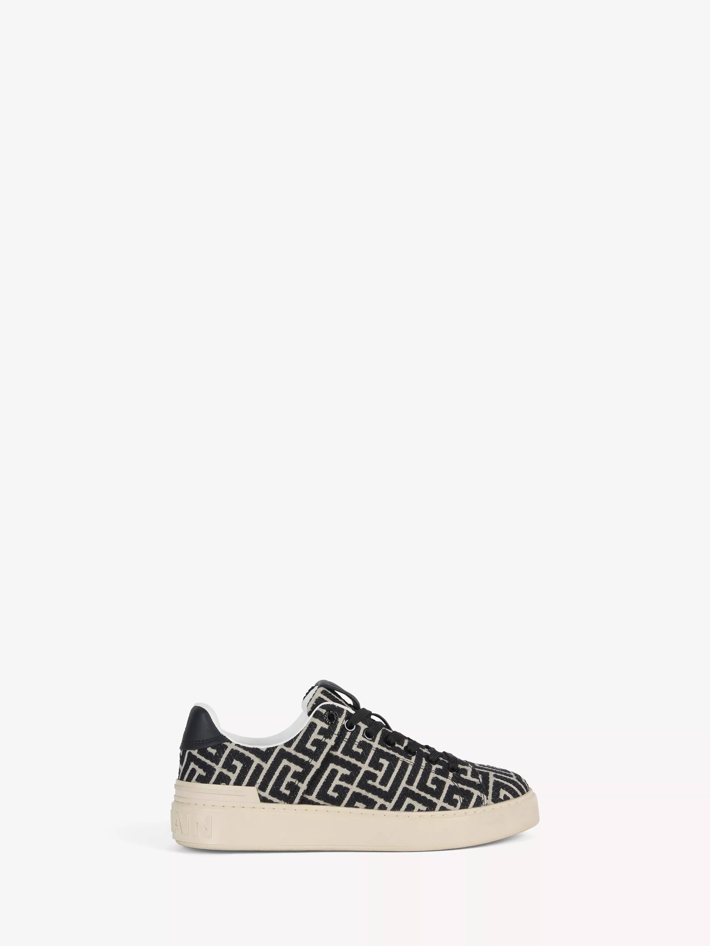 Monogram jacquard B-Court trainers