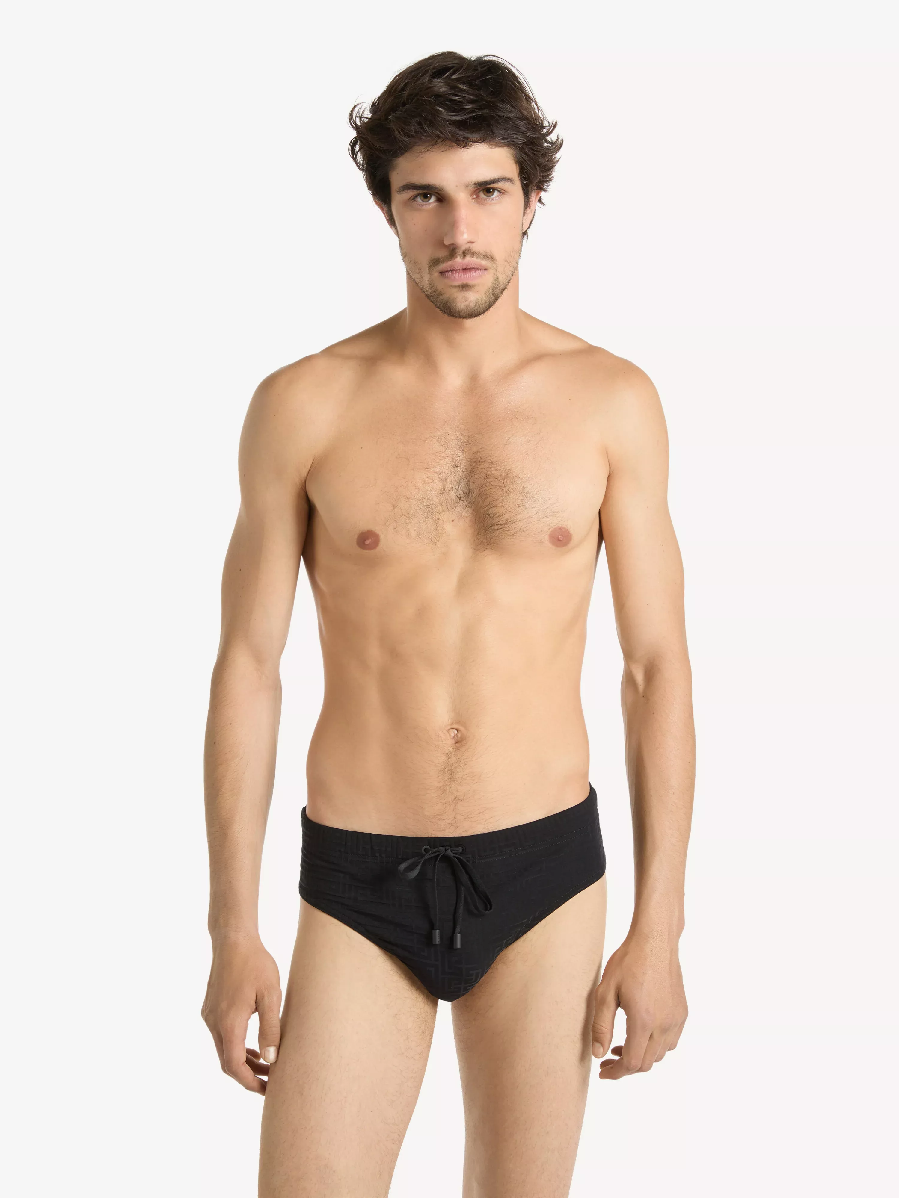 Monogram Swim Briefs in Nylon Elastane