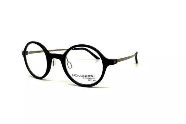 Monoqool - Antonio (Black/ Silver Brushed Temple)