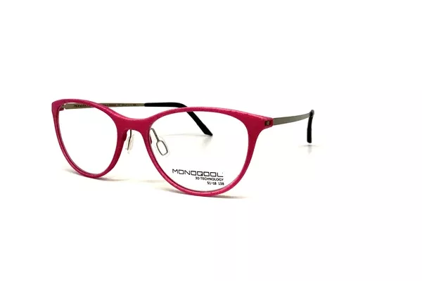 Monoqool - Kinda Kute (Pink/ Brushed Silver Matt Temple)