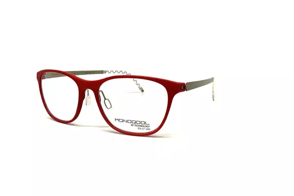 Monoqool - Piano (Rubin Red/ Silver Brushed Temple)
