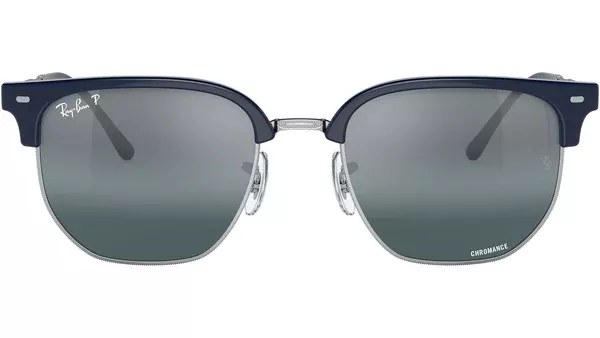 New Clubmaster RB4416 6656G6 blue on silver