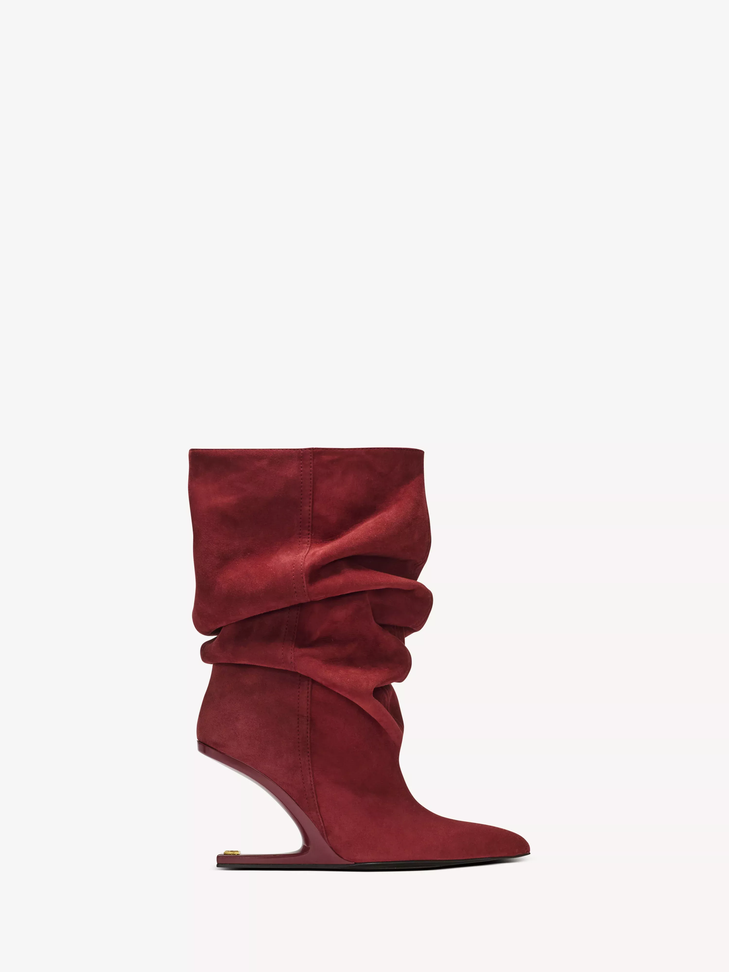 No Wedge suede ankle boots