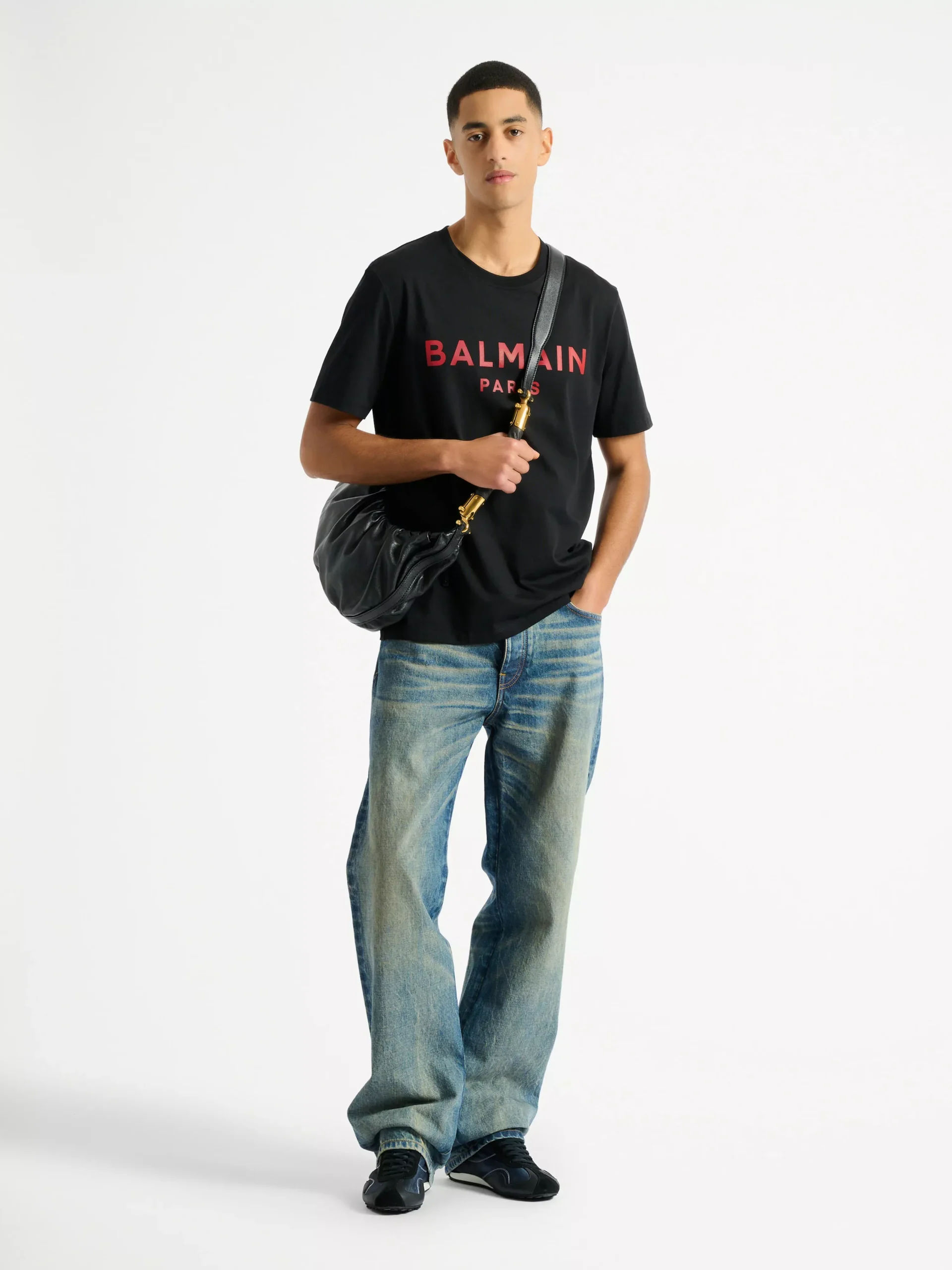 Printed Balmain Paris T-shirt
