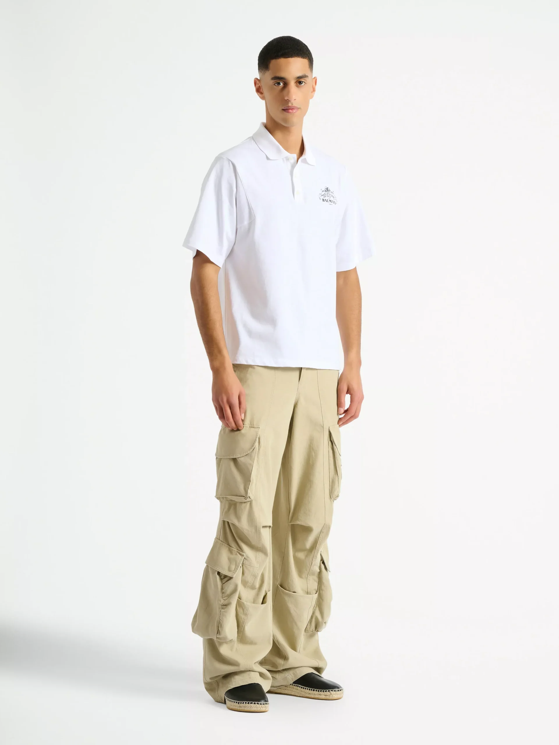 Printed Balmain Vine polo