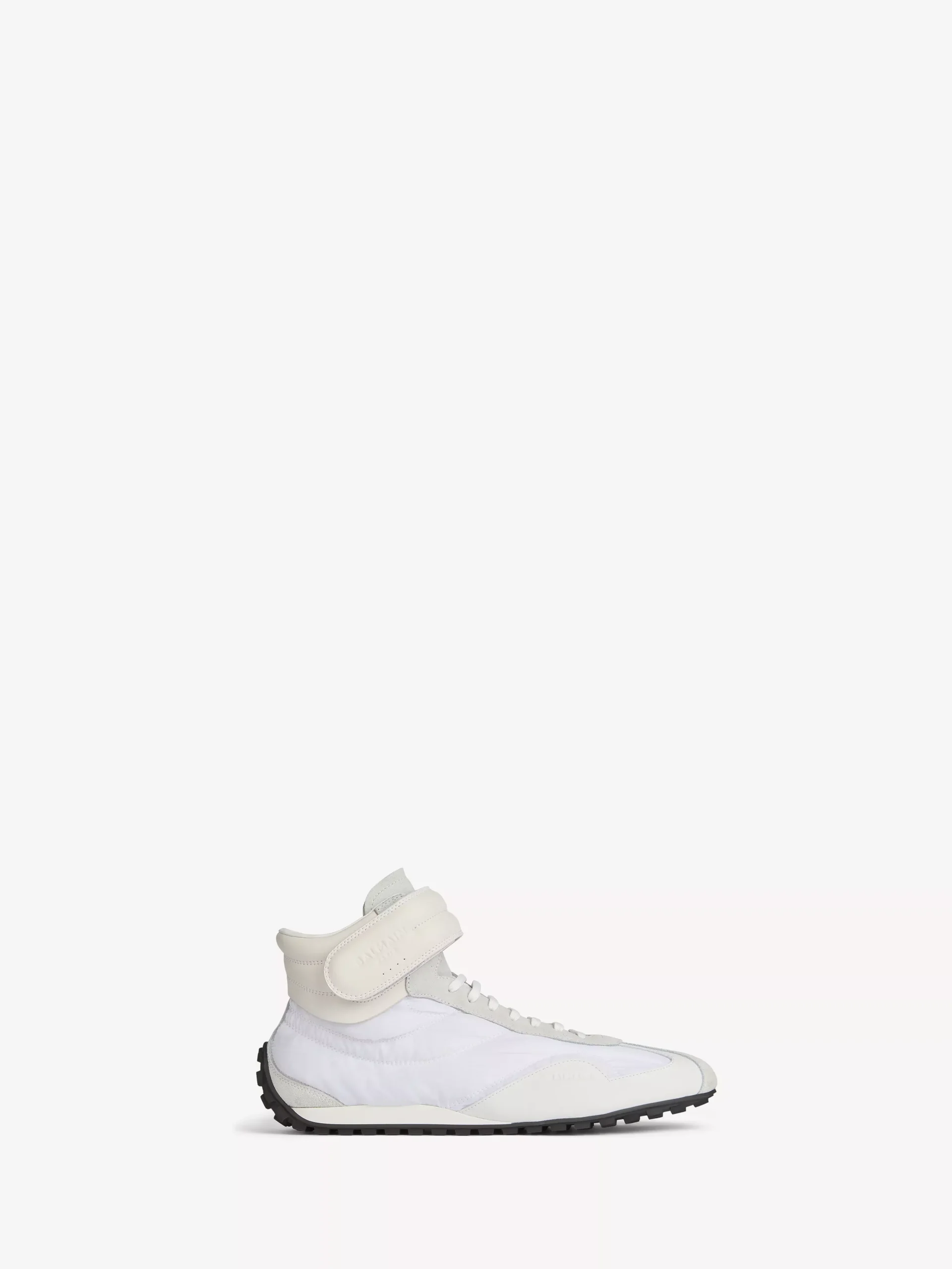 Racing Mid-Top trainers in nylon and leather
