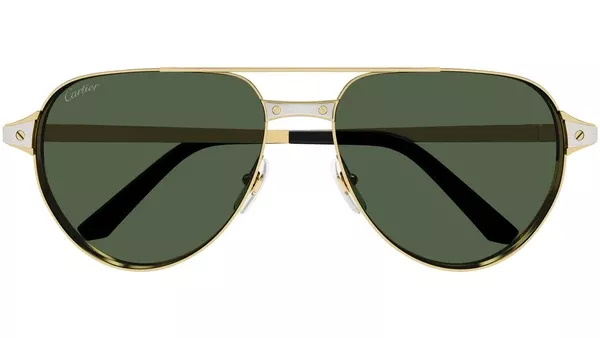 Santos CT0425S 002 Argento Oro Occhiali da Sole