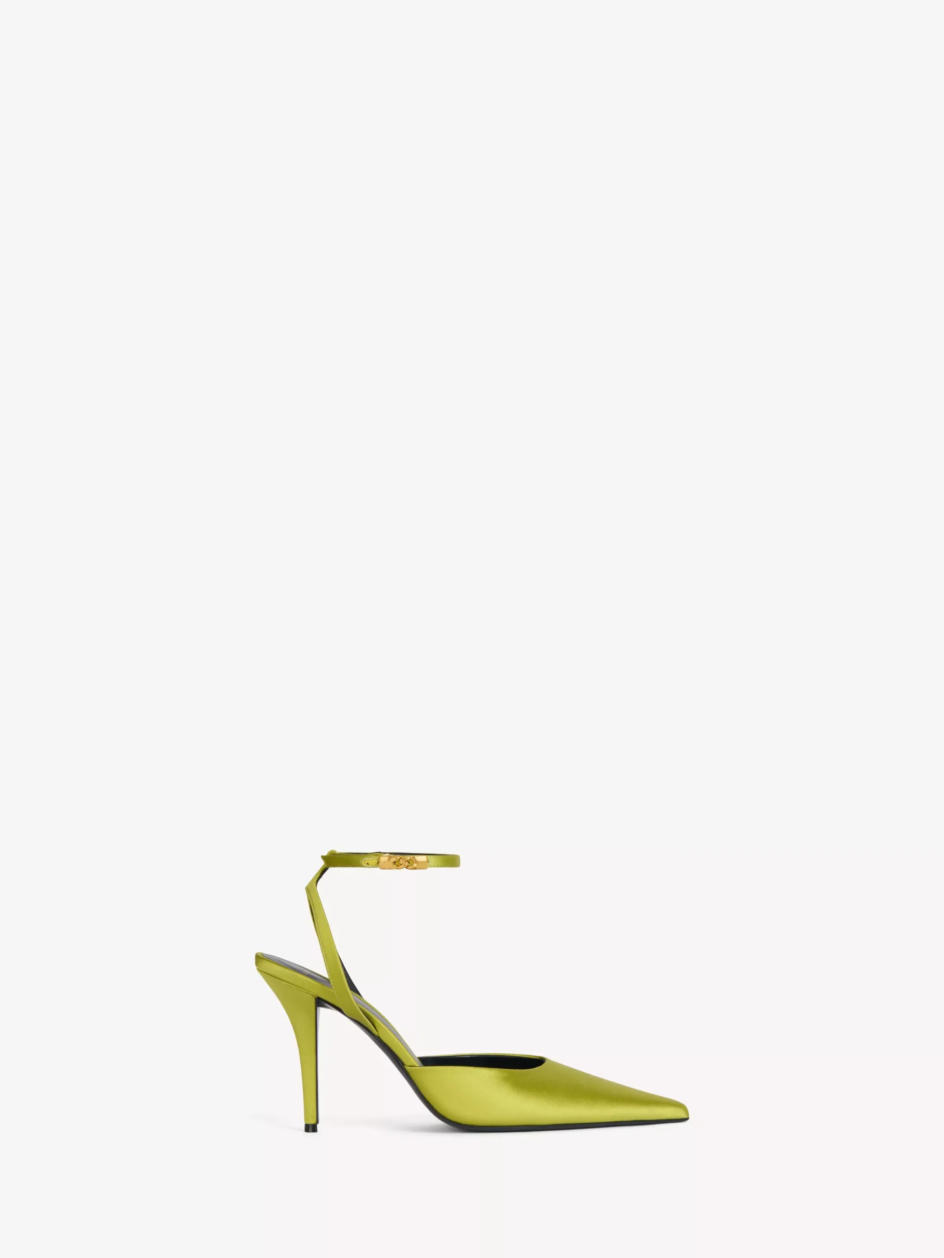 Satin strappy pumps