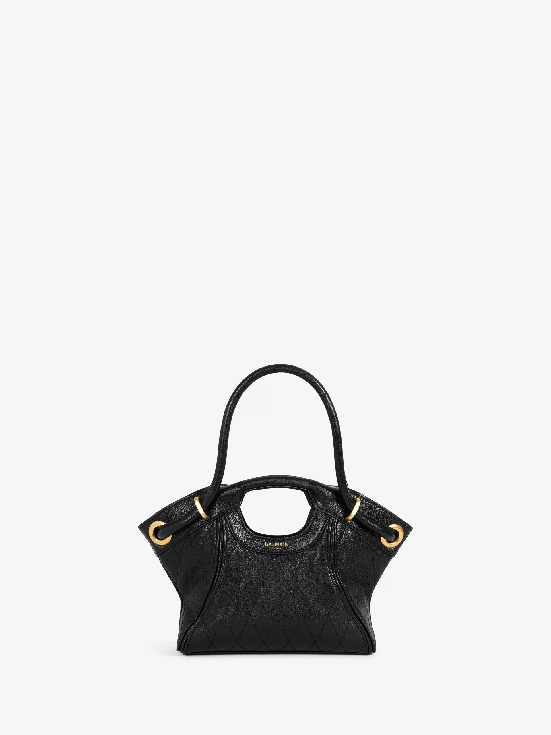 Small Tote in smooth topstitched leather