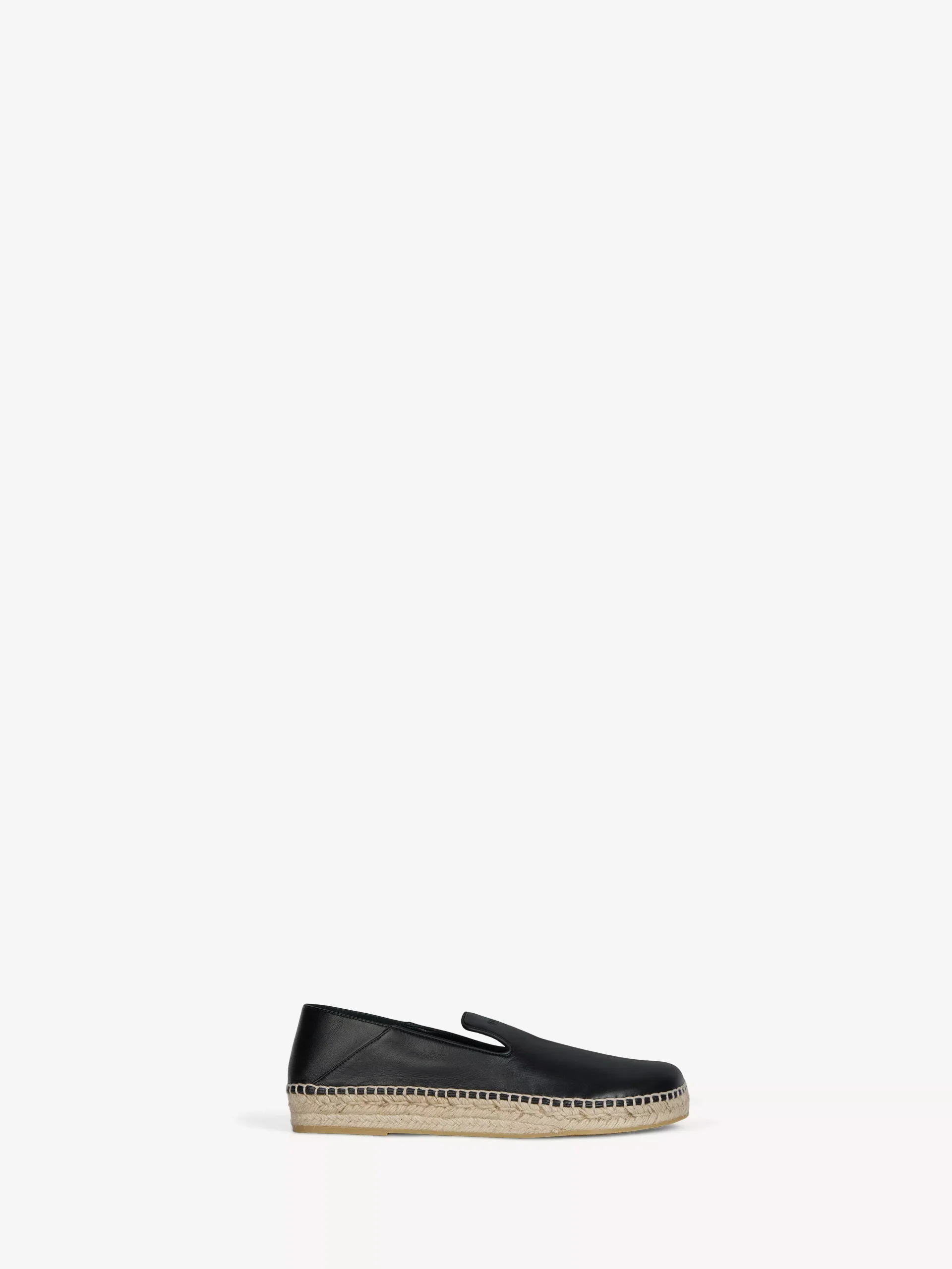 Smooth leather espadrilles