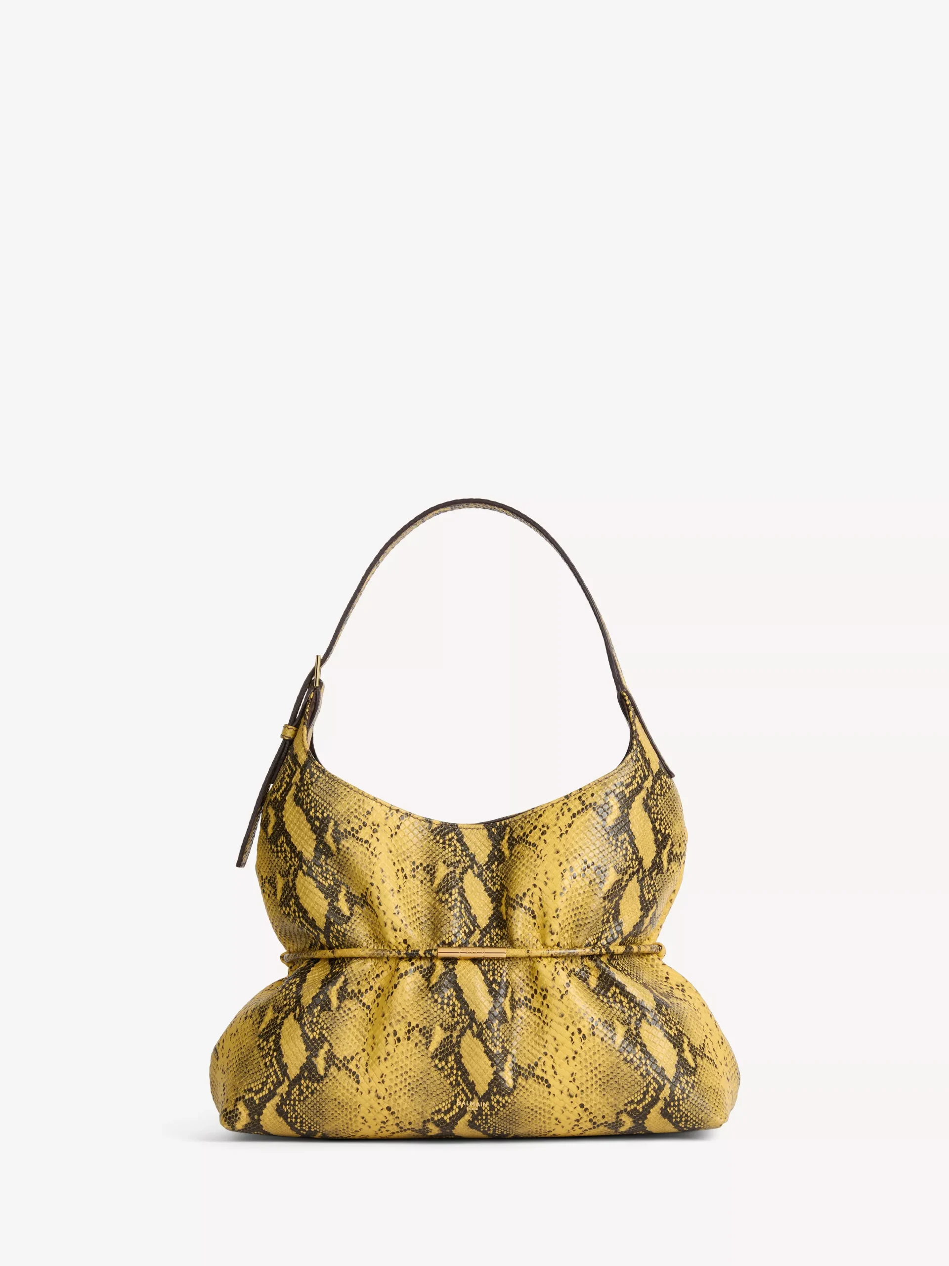 SPHYNX medium bag in python-effect leather