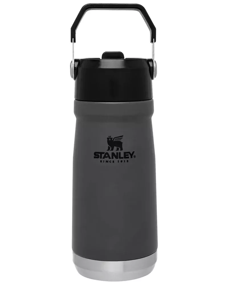 Stanley The IceFlow Flip Straw Water Bottle 17 Oz Charcoal 10-09991-002