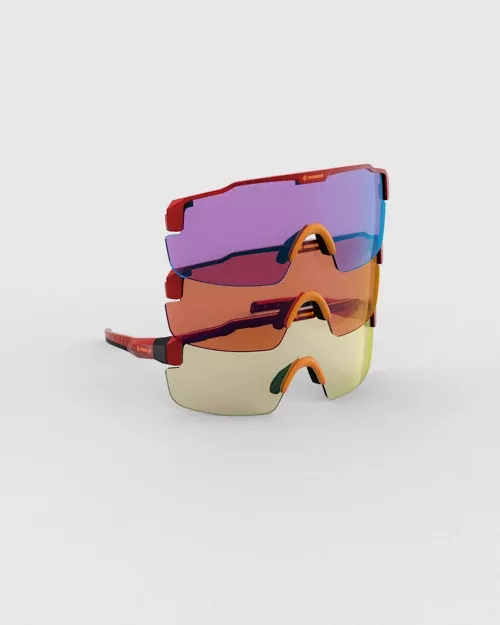 SuperShot -Crimson Frame & 3 Lens Magnetic Kit