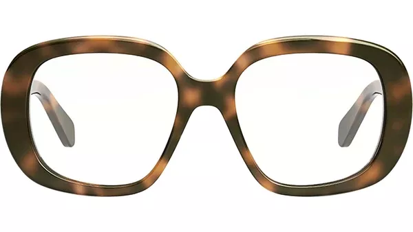Triomphe Havana Geometric Eyeglasses