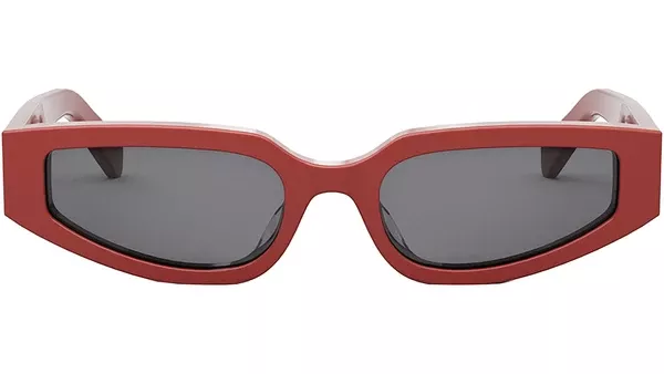 Triomphe Red Geometric Sunglasses