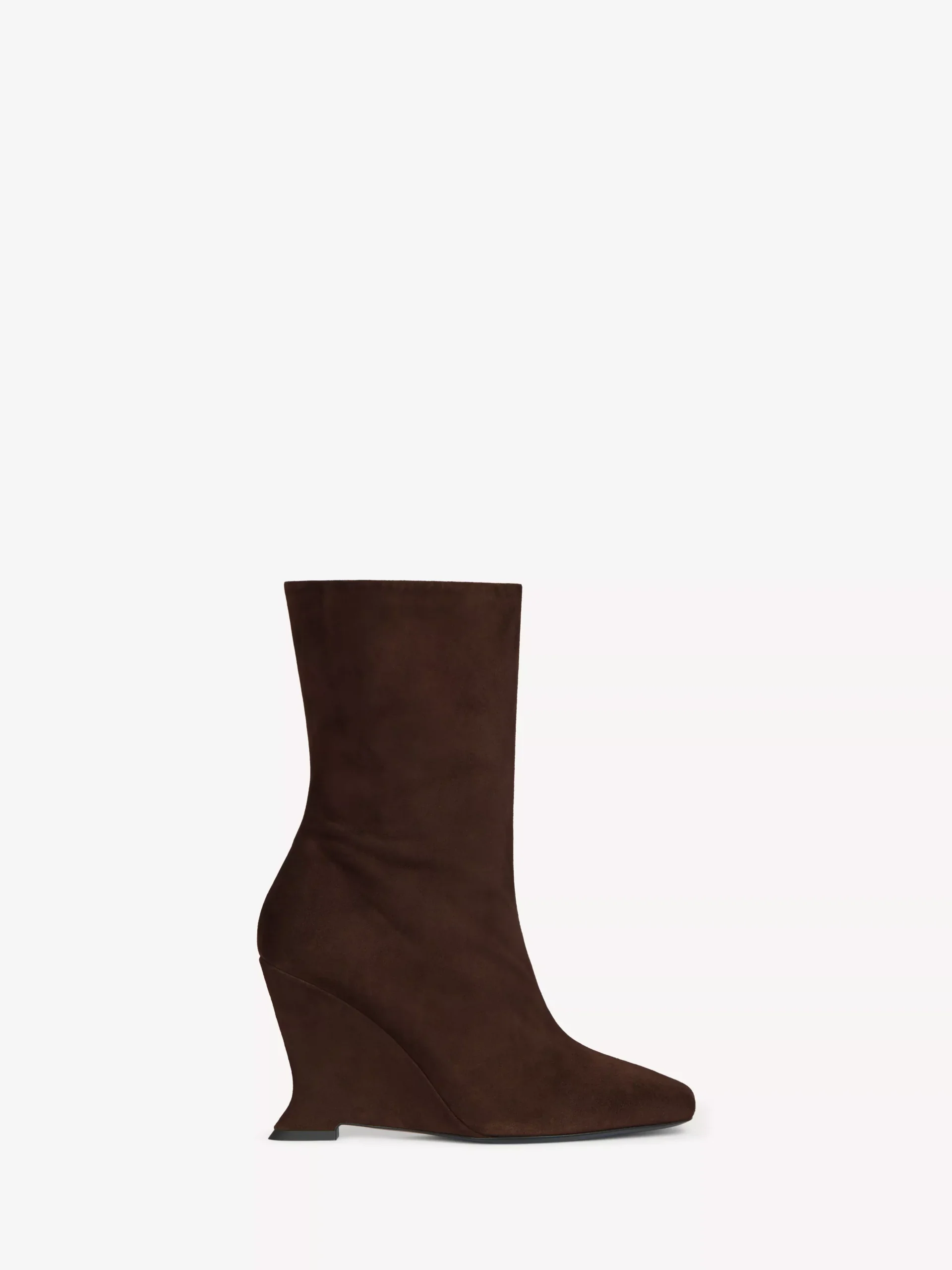 Wedge ankle boots in suede