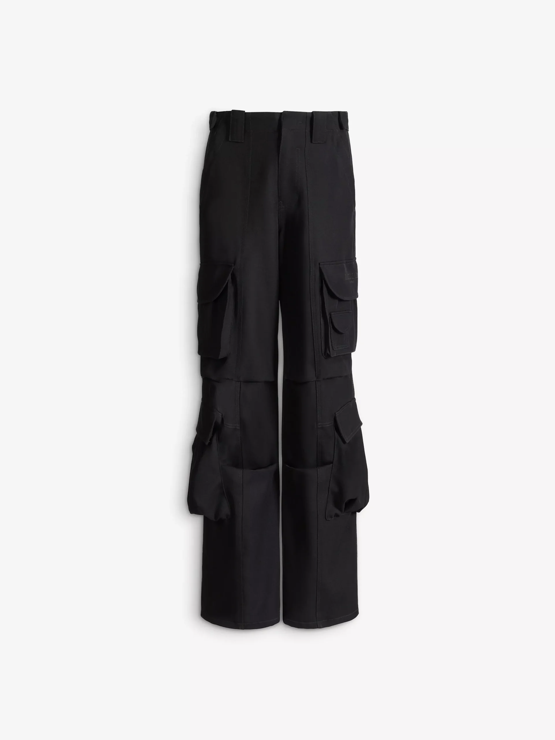 Wool twill cargo pants